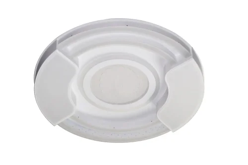 Люстра потолочная с пультом LED LAMPS 81088 Natali Kovaltseva белая на 1 лампу, основание белое в стиле хай-тек с пультом фото 6